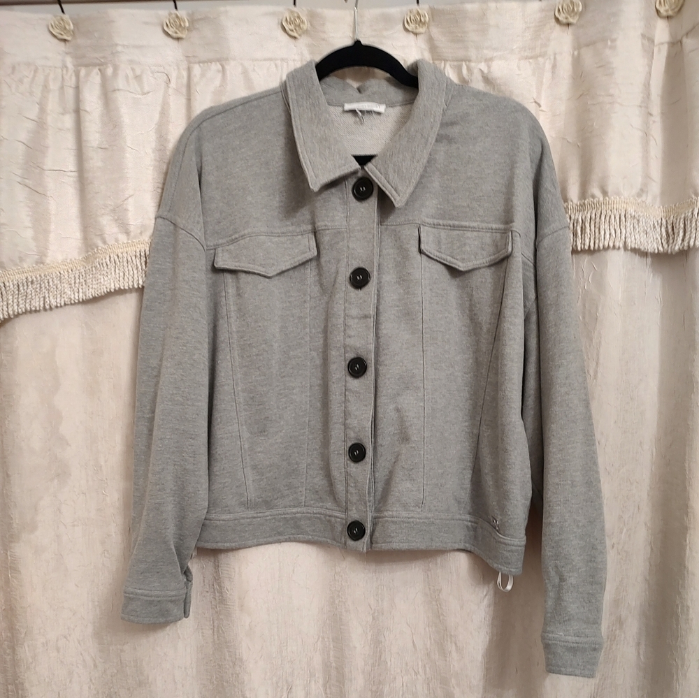Calvin Klein cropped jacket . Large